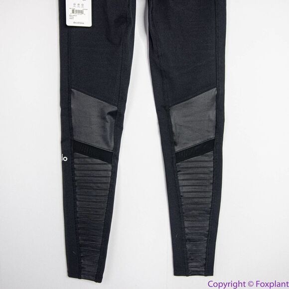 NEW Alo Yoga Women's High Waist Moto Legging in black, S - Picture 11 of 16